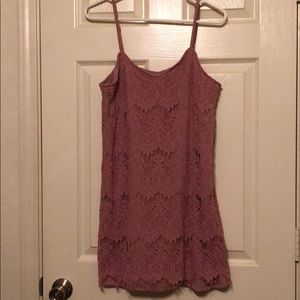 Pink spaghetti dress